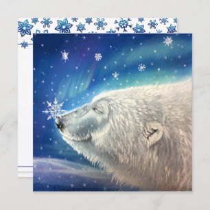 Convite Placas de Neve do Urso Polar