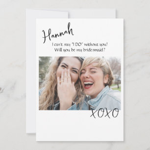 Convite Placas de Proposta Bridesmaid