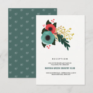 Convite Placas de Recepção de casamento de cor rosa mode