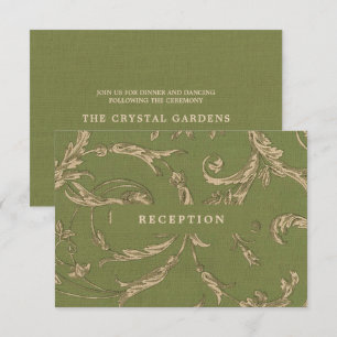 Convite Placas de Recepção de casamento do padrão Vinta