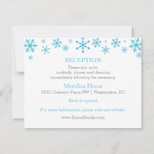 Convite Placas de recepção de Casamento no inverno com flo