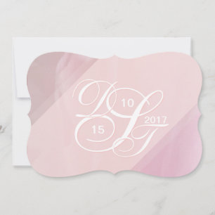 Convite Placas de Recepção de Obrigado Orchid Blush