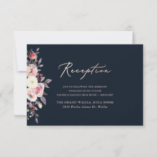 Convite PLACAS DE RECEPÇÃO DE ROSAS DE PASTEL PixDezines