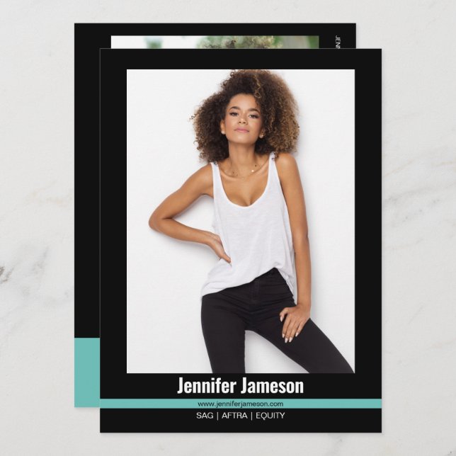 Convite Placas de Sacudir de Talento para Atores do Modelo (Frente/Verso)