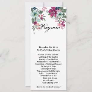Convite Placas do programa 4x9.25 Flor tropical em branco