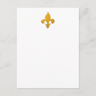 Convite Placas Douradas Fleur de Lis