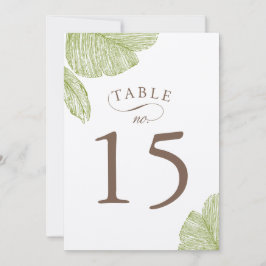 Convite Placas Números de Tabela de Casamento de Árvore de