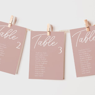 Convite Placas para Mesa de Casamento Cor-de-rosa-claro