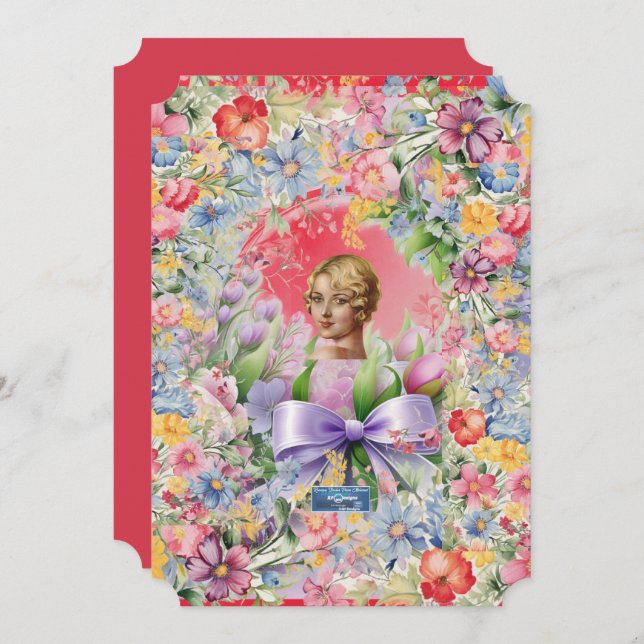 Convite Placas planas 12 Red(Cameo Garden) RFPMDs ©️ 2024 (Frente/Verso)