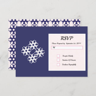 Convite Placas RSVP Azul
