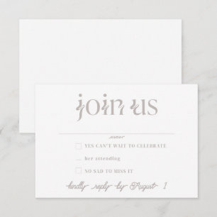 Convite Placas RSVP de Casamento