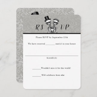 Convite Placas RSVP de Casamento de Casais Conjuntas