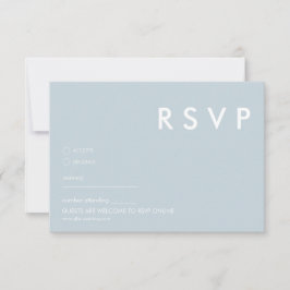 Convite Placas RSVP de Casamento Minimalista