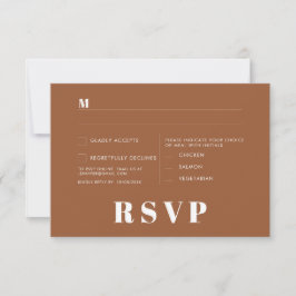 Convite Placas RSVP de Casamento Minimalista