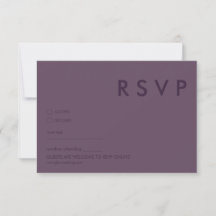 Placas RSVP de Casamento Minimalista