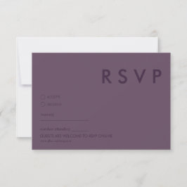 Convite Placas RSVP de Casamento Minimalista