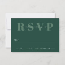 Placas RSVP de Casamento Minimalista