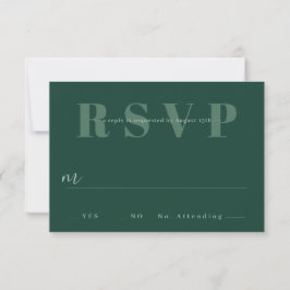 Convite Placas RSVP de Casamento Minimalista