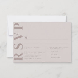 Convite Placas RSVP de Casamento Minimalista