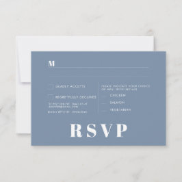 Convite Placas RSVP de Casamento Minimalista