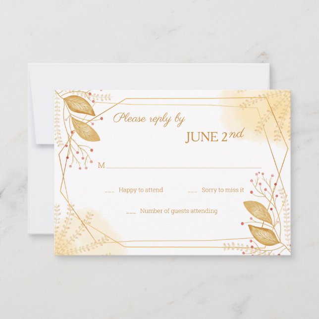 Convite Placas RSVP de Renderização (Frente)