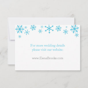 Convite Placas Snowflakes para Casamento no inverno