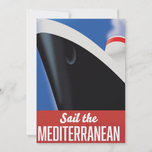 Convite Planeje sua viagem pelo mediterrâneo