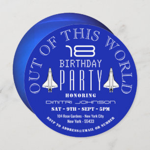 Convite Planeta Netuno, Festa de aniversário de Shuttle Es