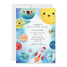 Planetas Espaciais Exteriores Navio-Foguete Aniver