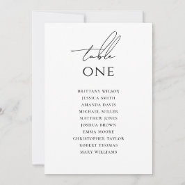 Convite Plano de Assentos de Casamento Minimalista | Simpl
