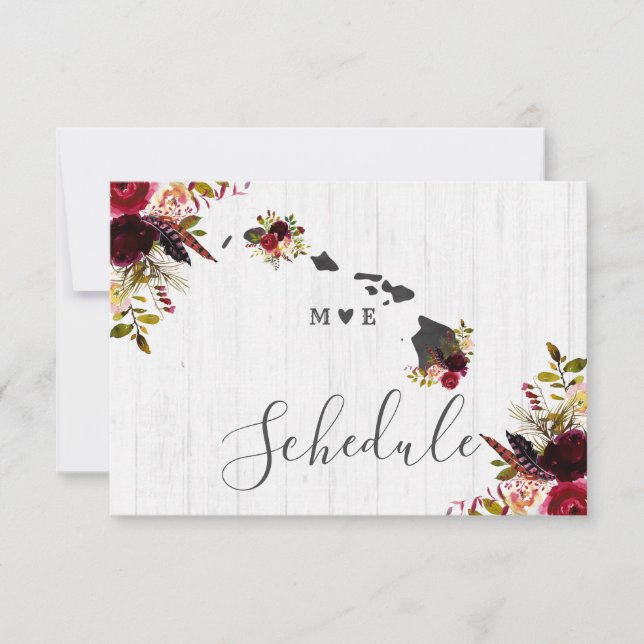 Convite Plano de Casamento Rústico no Destino do Estado do (Frente)