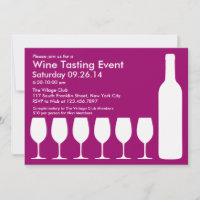 Convite Plano De Evento De Provando De Vinho