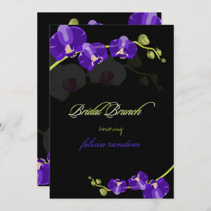 Convite Plano de fundo PixDezines PURPLE ORCHID/BRIDAL/diy
