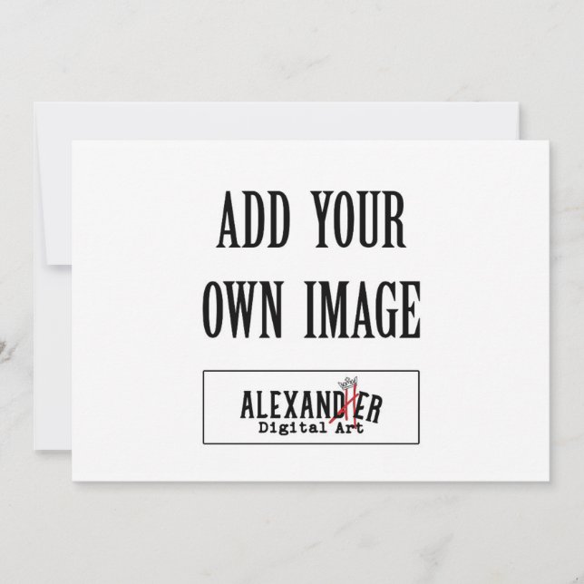 Convite Plano Horizontal 5 x 7" A7 (Frente)