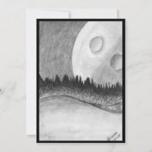 Convite Plano, Tamanho: 5" x 7", Papel: Matriz, En