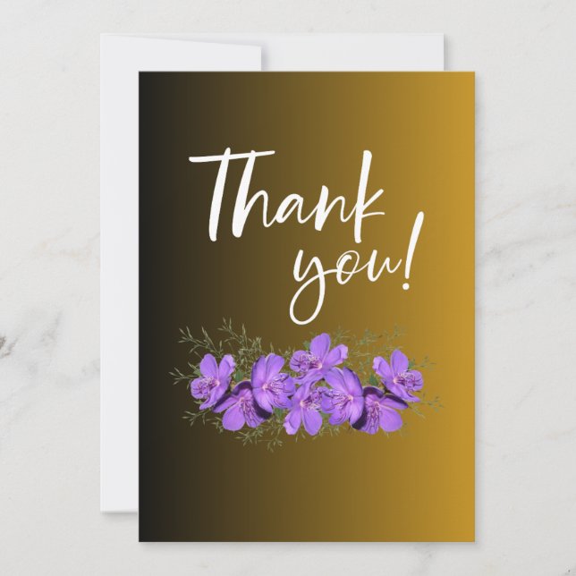 Convite Plano, Tamanho: 5" x 7", Papel: Matriz, En (Frente)