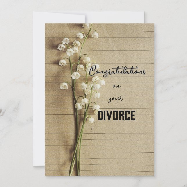 Convite Plano, Tamanho: 5" x 7", Papel: Matriz, En (Frente)