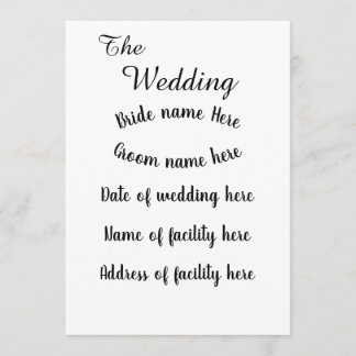 Convite Plano, Tamanho: 5" x 7", Papel: Matte, Sta