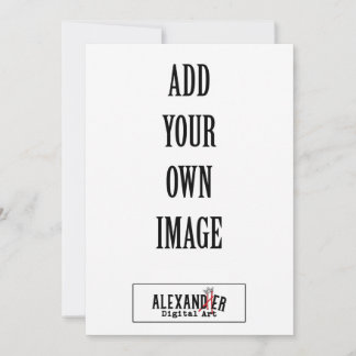 Convite plano vertical 5 x 7" A7