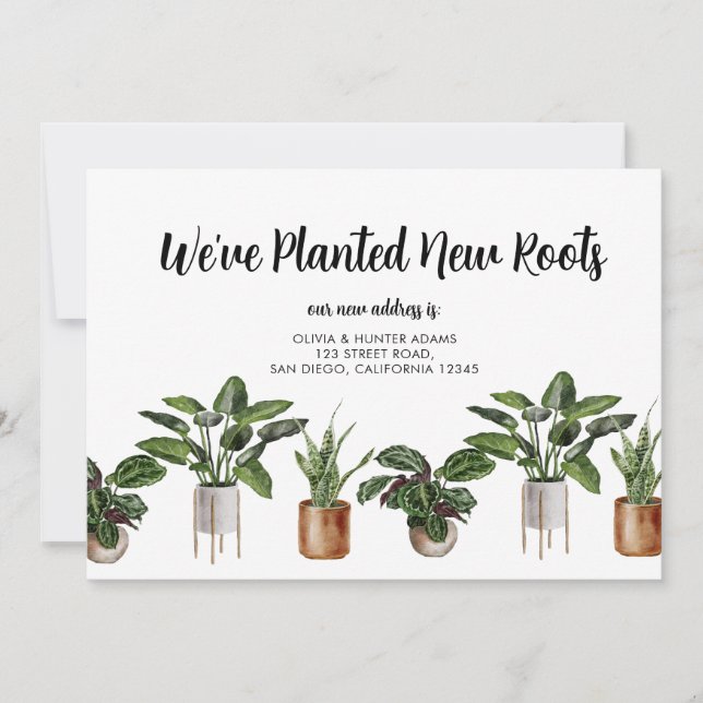 Convite Plantamos novas raízes movendo o lançamento (Frente)