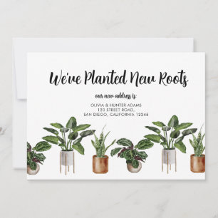 Convite Plantamos novas raízes movendo o lançamento