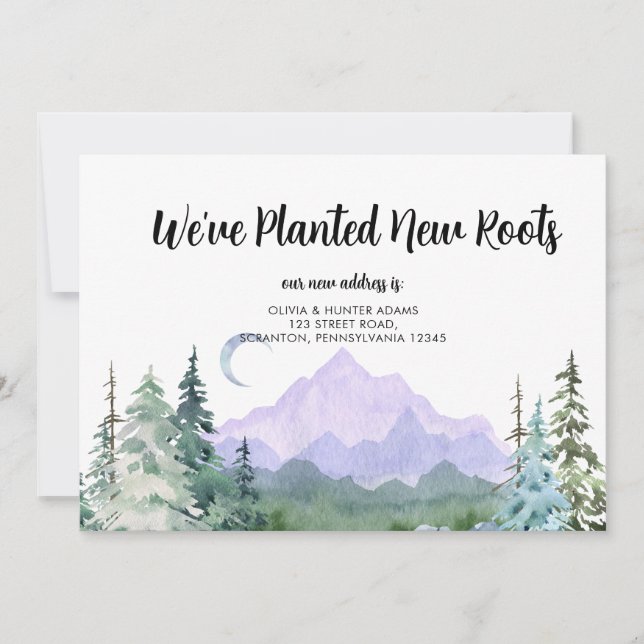 Convite Plantamos novas raízes movendo o lançamento (Frente)