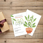 Convite Plantas Frescas Em Potes Cerâmicos<br><div class="desc">Aquarela pintada à mão por Kredasart. Personalize-o com seus detalhes.</div>