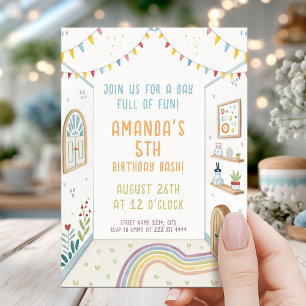 Convite Play Zone Maze Birthday