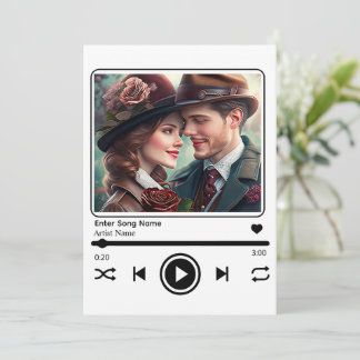 Convite Player de música personalizado
