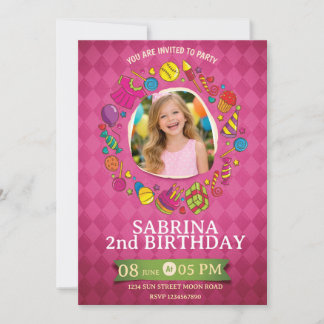 Convite Playful Kids Birthday Invitation – Doodle Party