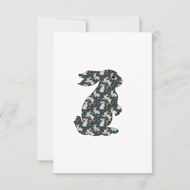 Convite Playing Rabbits (Frente)