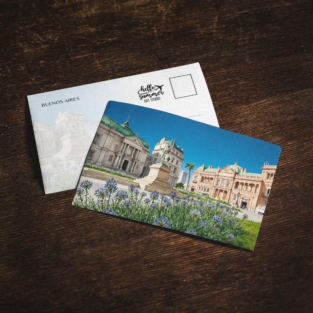 Convite Plaza de Mayo Buenos Aires Argentina Postcard (Criador carregado)