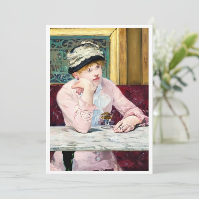 Convite Plum Brandy para download por Edouard Manet (Em pé/Frente)