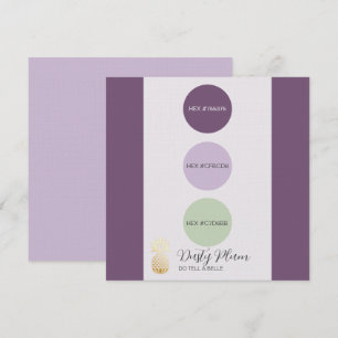 Convite Plum Dusty Muted Color Palette Card